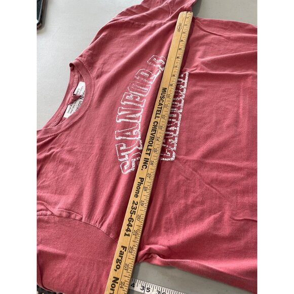 Blue 84 Stanford Cardinal Long Sleeve TShirt Mens Large Crewneck Red Cotton NEW - Picture 5 of 8